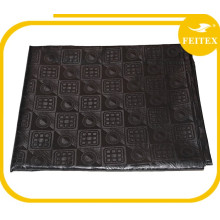 China Supplier Black Color Polyester Bazin Abaya Africano Tipos Diferentes De Tecido Tecido Tecido À Venda